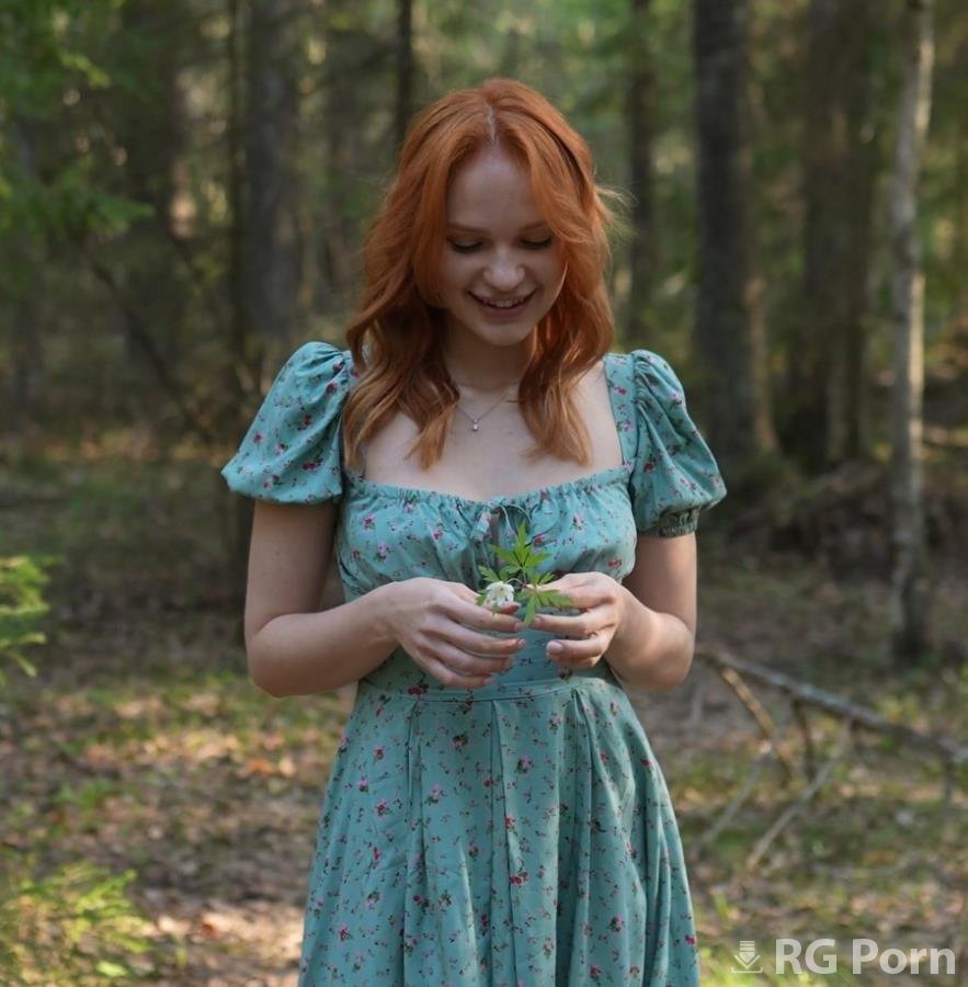 Verlonis Alina - Shy Redhead Teen Fuck In Forest UltraHD/4K