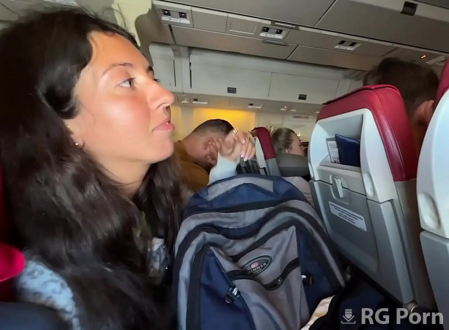 Katty West - Risky Extreme Public Handjob and Blowjob on Plane FullHD