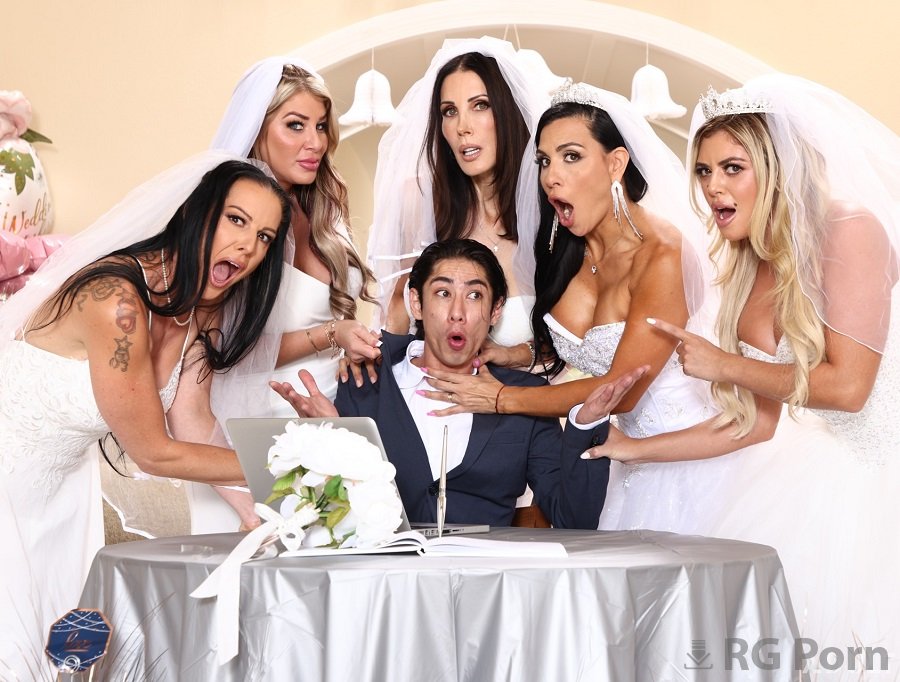 Shay Sights, Texas Patti, Vivianne DeSilva, Lolly Dames, Sandy Love - Sex Orgy With Brides In Wedding Dresses SD