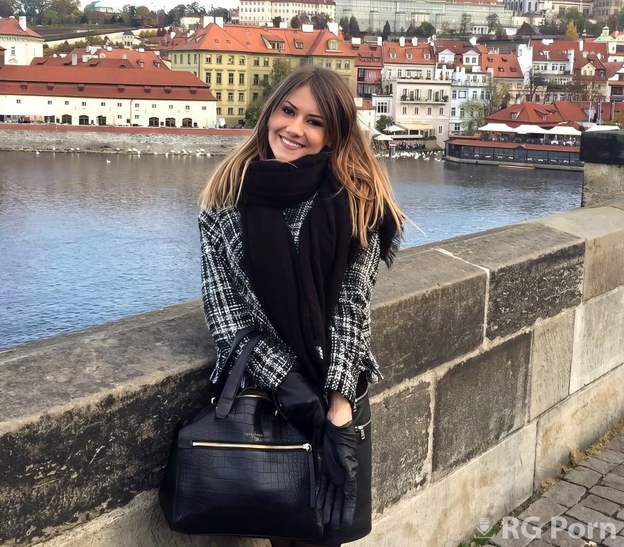 Mina Sauvage - A Charming Girl Explores Prague As A Tourist And Gets Fucked Hard In A Hotel By 4 Guys 1080p FullHD