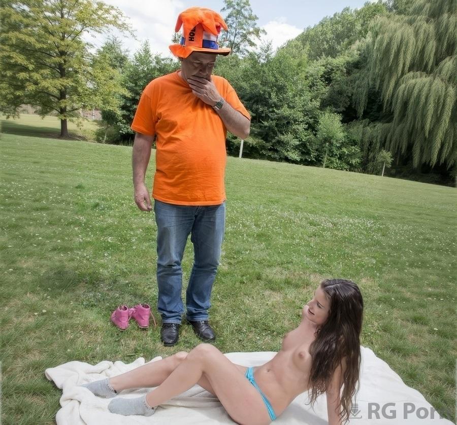 Anita Berlusconi - An Elderly Man Saw A Naked Young Girl In The Park And Fucked Her 720p HD