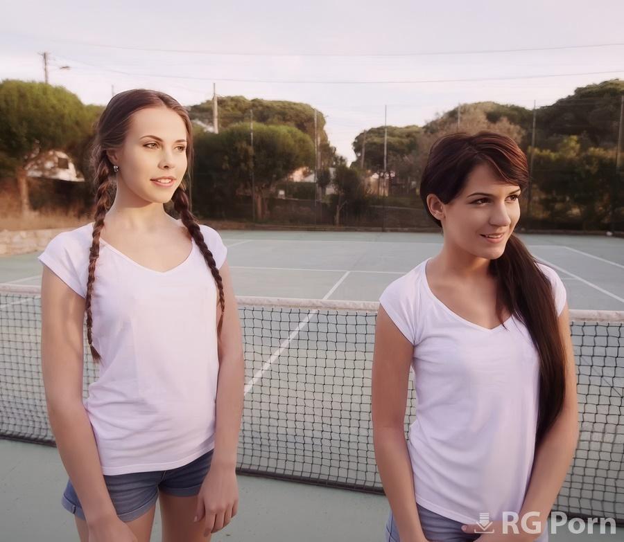 Abril Gerald, Bella Beretta - A Teacher Teaches Two Young Girls How To Play Tennis And Fuck 1080p FullHD