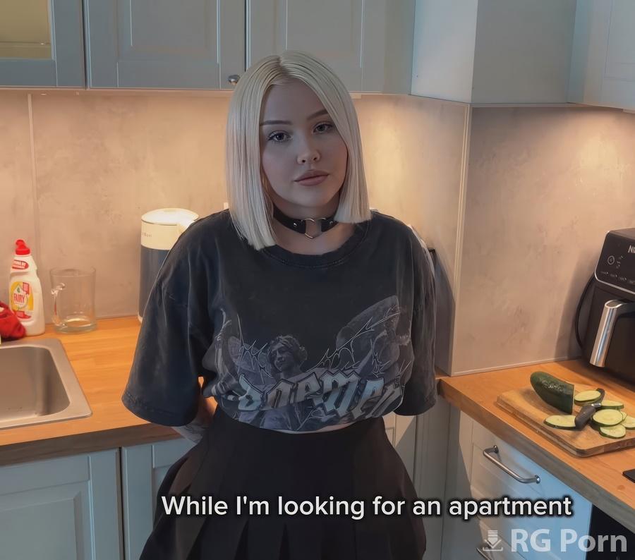 Blondessa - First Meeting Sex with Goth Blonde Step-Sister 1080p FullHD