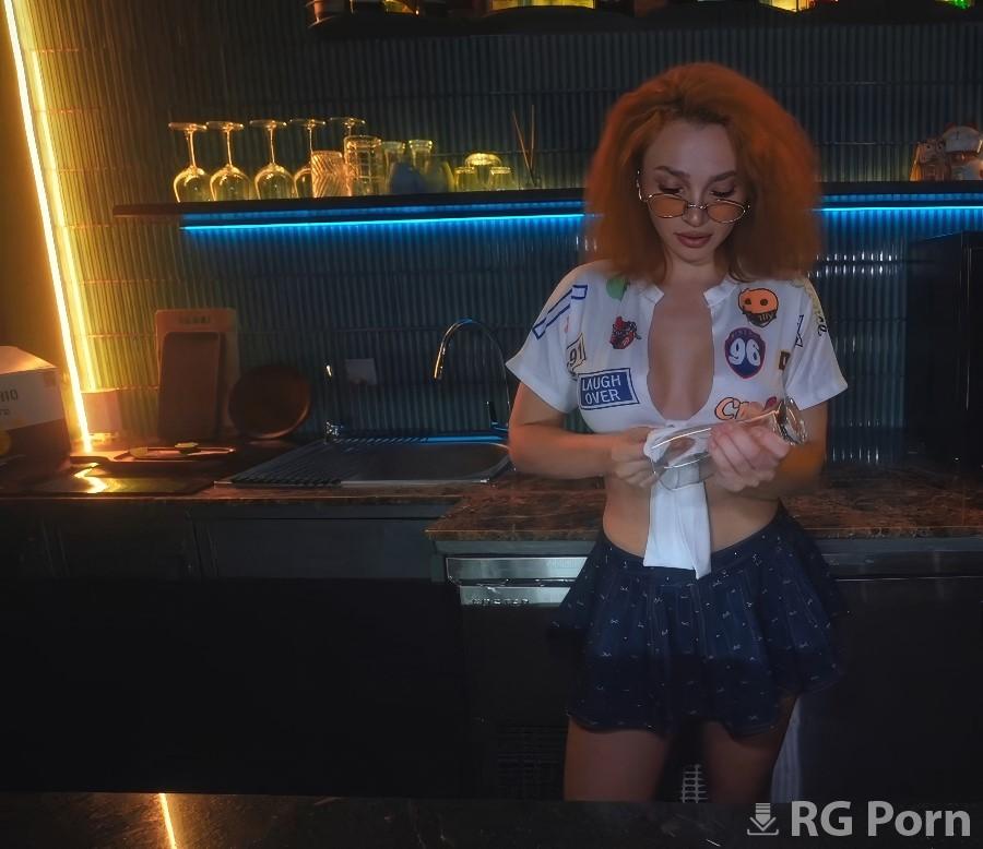 Maya Lis - Busty Redhead Bartender Closed The Bar Just For Fuck With Me 1080p FullHD