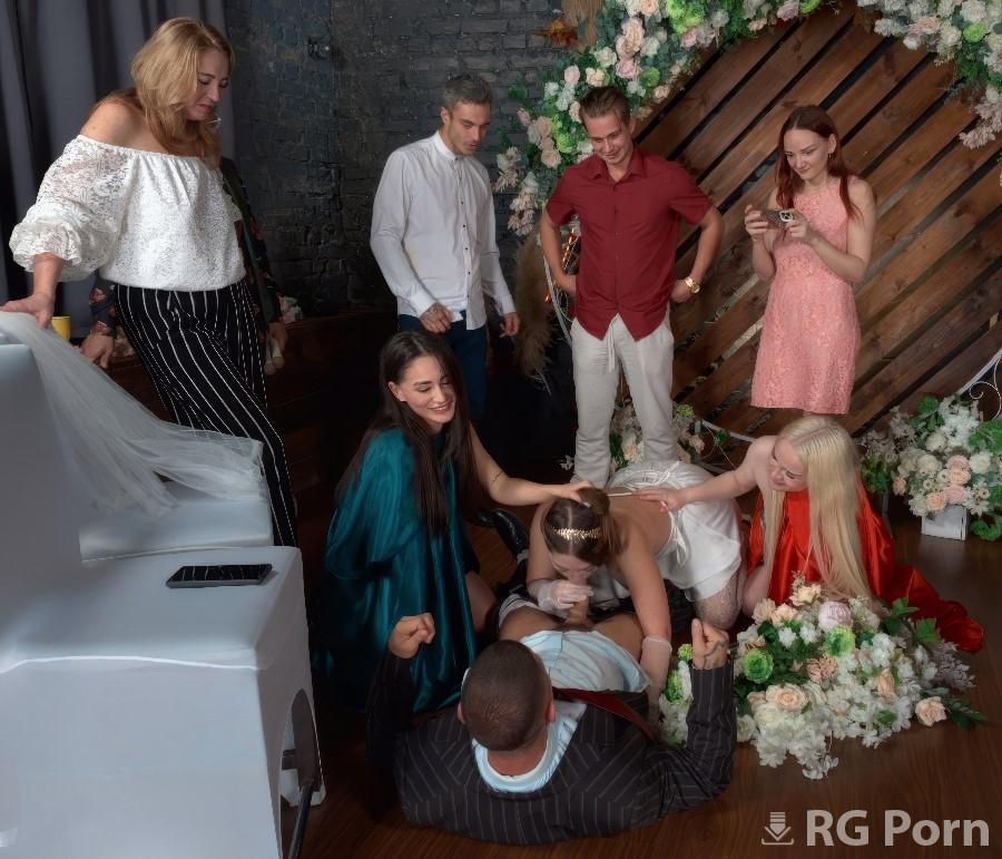 Amelia Ost, Murka Deluxe, Lia Miller - Bride Fucked the Groom Right After the Wedding in Front of the Guests 720p HD